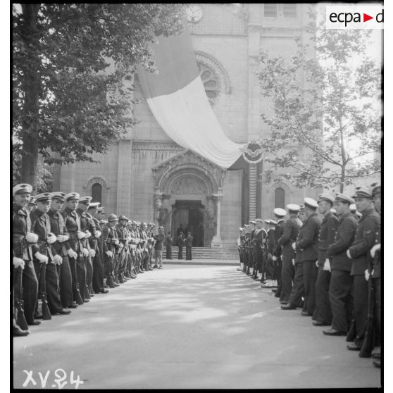 A Vichy, cérémonie commémorative de la disparition du capitaine pilote Georges Guynemer en 1917.
