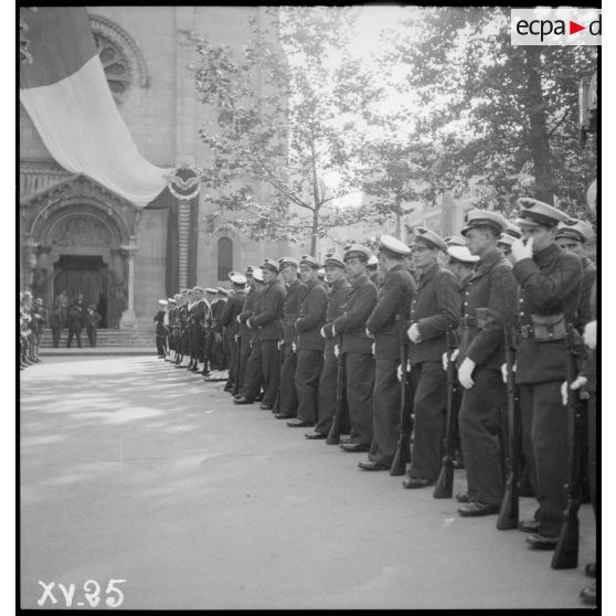 A Vichy, cérémonie commémorative de la disparition du capitaine pilote Georges Guynemer en 1917.
