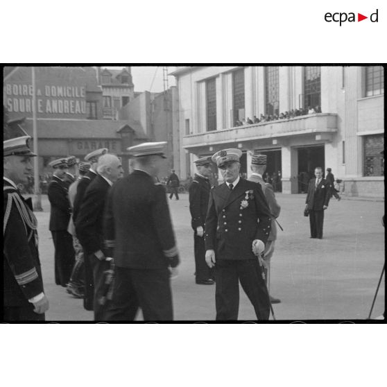 Cérémonie commémorative de la bataille de Dakar en septembre 1940.