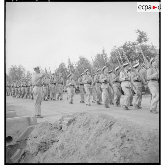 Défilé de la promotion des EOA de Marrakech sur la base aérienne.