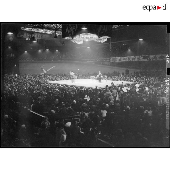 Salle de spectacle au Palais des sports à Paris.