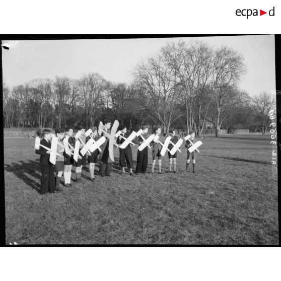 Photographie de groupe d'enfants à Vincennes.