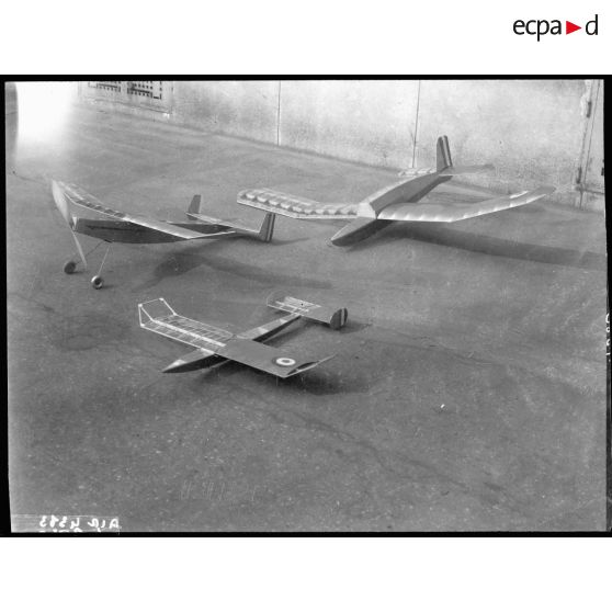 Modèles réduits de planeur.