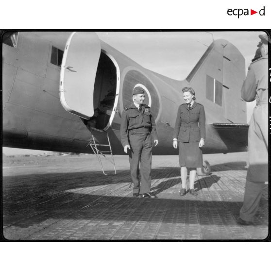 Le départ du général Arthur Tedder de la base de Maison Blanche.