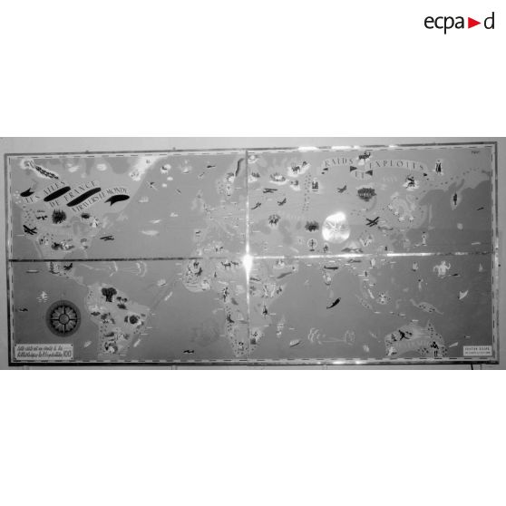 La carte des Ailes de France à travers le monde.