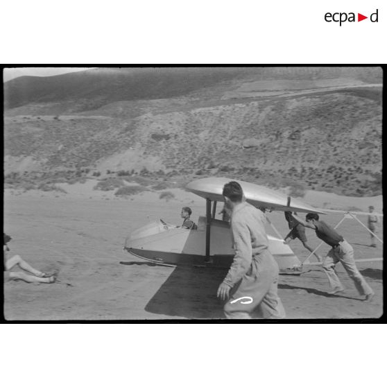 Elèves lors de la phase de décollage.