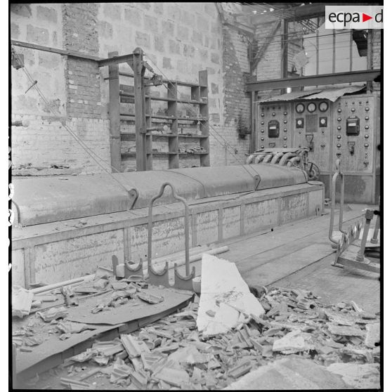 Les ruines de l'usine Gnome et Rhône à Gennevilliers.