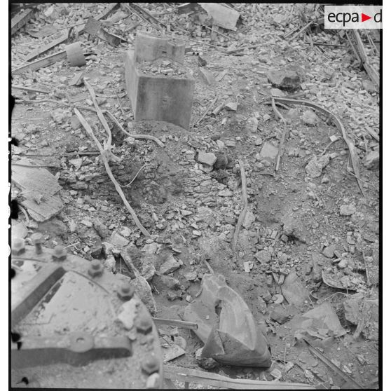 Les ruines de l'usine Gnome et Rhône à Gennevilliers.