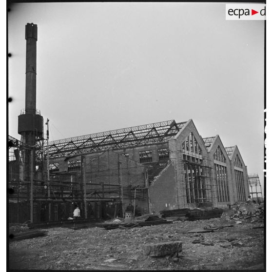 Les ruines de l'usine Gnome et Rhône à Gennevilliers.