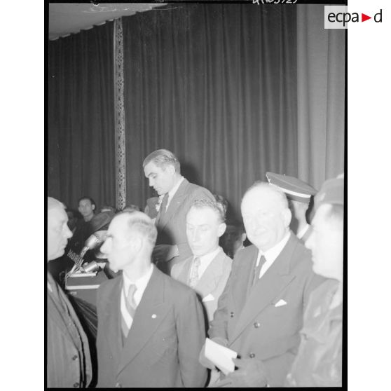 Allocution du dirigeant syndical.