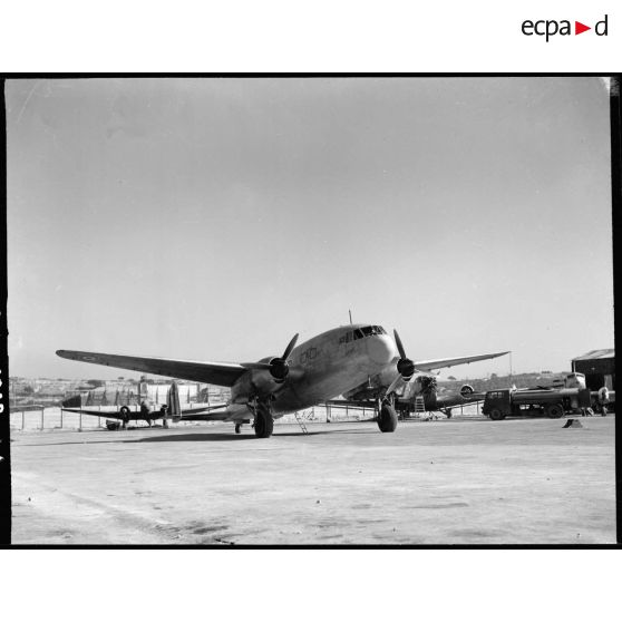L'avion de transport Breguet Br.500 Colmar au sol à Marignane.