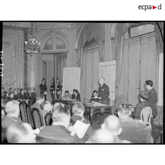 Discours de Tillon à la réunion des directeurs des services des établissements au cercle interallié.