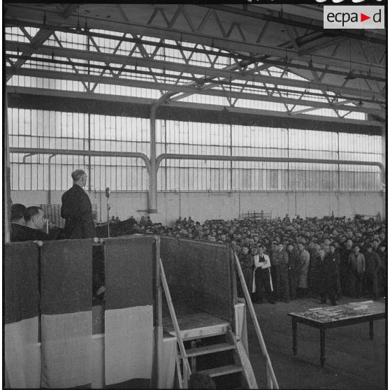 Allocution de Tillon aux ouvriers de la SNCASO de Saint Nazaire.