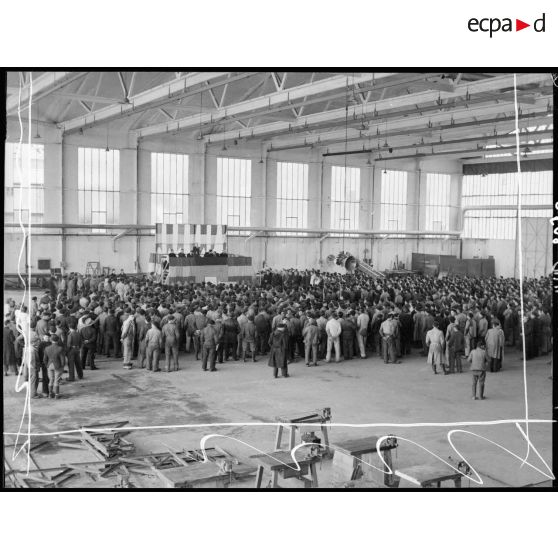 Allocution de Tillon aux ouvriers de la SNCASO de Saint Nazaire.