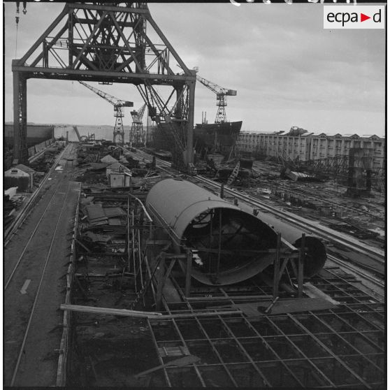 Bassin de Saint Nazaire où a été construit le Jean Bart.