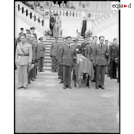 Le général Rignault pendant l'allocution.