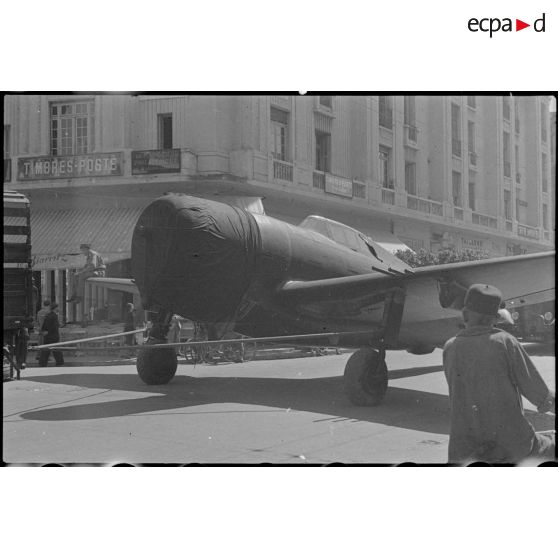 Acheminement des avions du port vers la chaîne de montage au Maroc, à Casablanca.