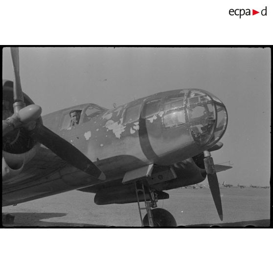 Bombardier sur la piste à Marrakech.