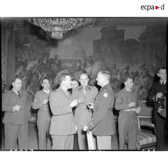 Italie : Combat de boxe interallié à Rome. [description provisoire]