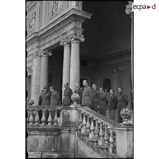 Italie : Visite de la Villa Médicis à Rome. [description provisoire]
