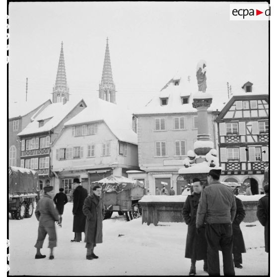 Bataille d'Alsace : La 2e DB au repos à Obernai. [description provisoire]