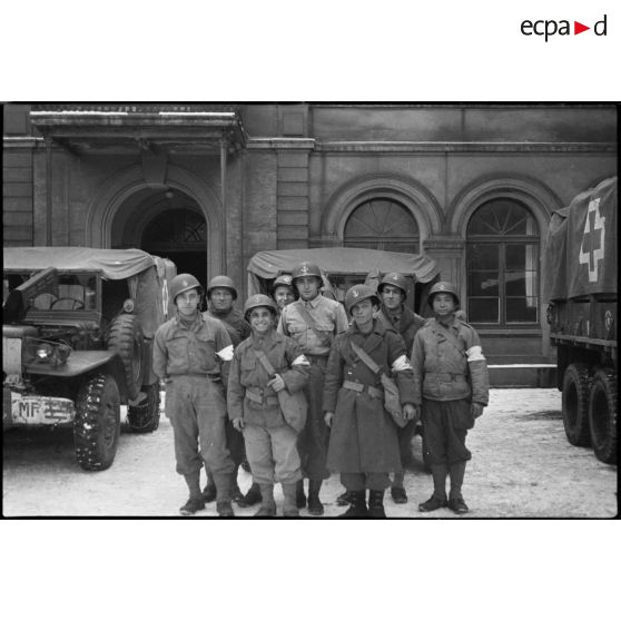 Bataille d'Alsace : Le 25e Bataillon médical à Mulhouse et dans ses environs. [description provisoire]