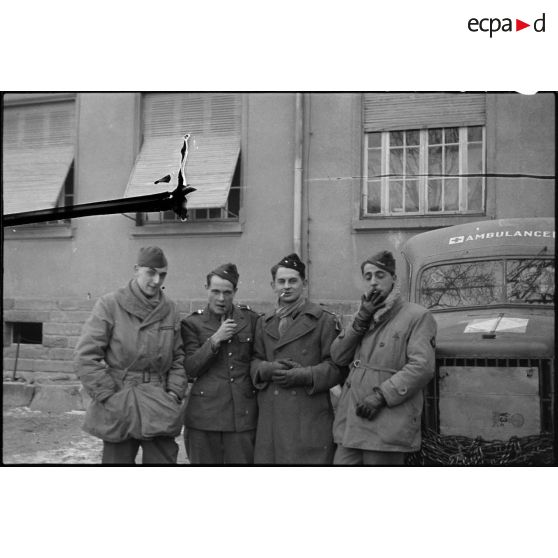 Bataille d'Alsace : Le 25e Bataillon médical à Mulhouse et dans ses environs. [description provisoire]