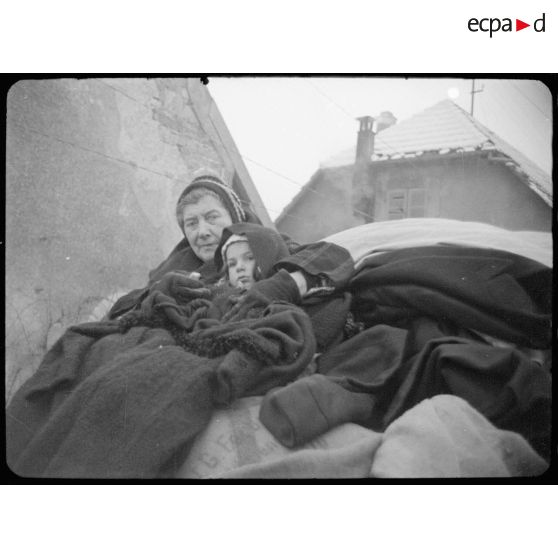 Réfugiés dans les Vosges. [description provisoire]