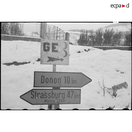 Intendance de la 3e DIA ; combats pour Kilstett ; positions défensives de Strasbourg. [description provisoire]