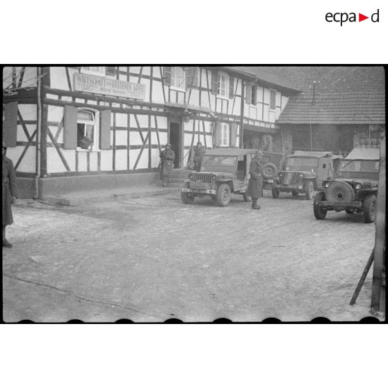 Intendance de la 3e DIA ; combats pour Kilstett ; positions défensives de Strasbourg. [description provisoire]