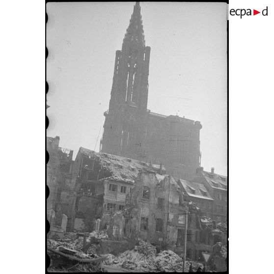 Intendance de la 3e DIA ; combats pour Kilstett ; positions défensives de Strasbourg. [description provisoire]