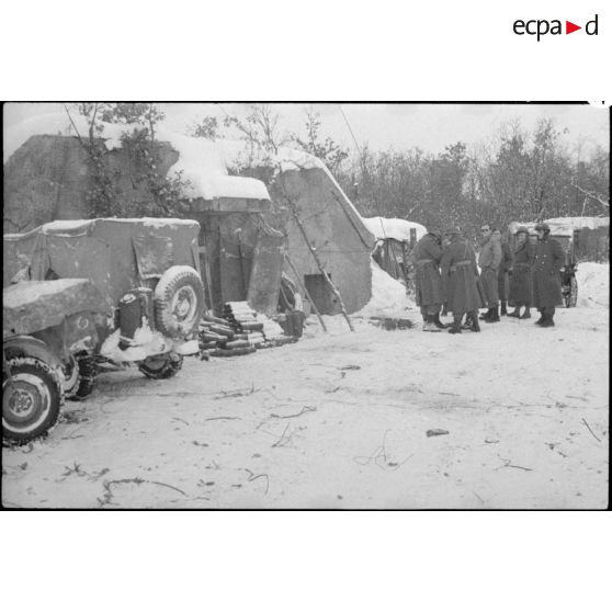 Bataille d'Alsace : La 4e DMM (Division marocaine de montagne) dans la région de Thann. [description provisoire]