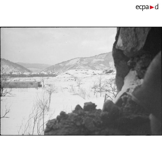 Bataille d'Alsace : La 4e DMM (Division marocaine de montagne) dans la région de Thann. [description provisoire]