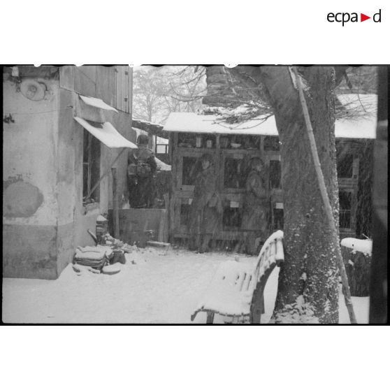 Bataille d'Alsace : La 4e DMM (Division marocaine de montagne) dans la région de Thann. [description provisoire]