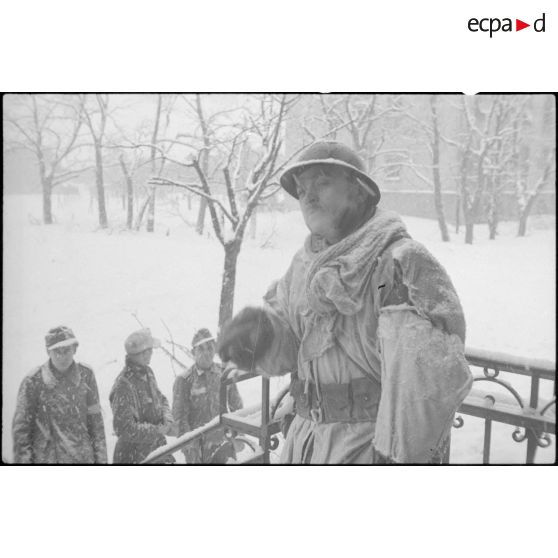 Bataille d'Alsace : La 4e DMM (Division marocaine de montagne) dans la région de Thann. [description provisoire]