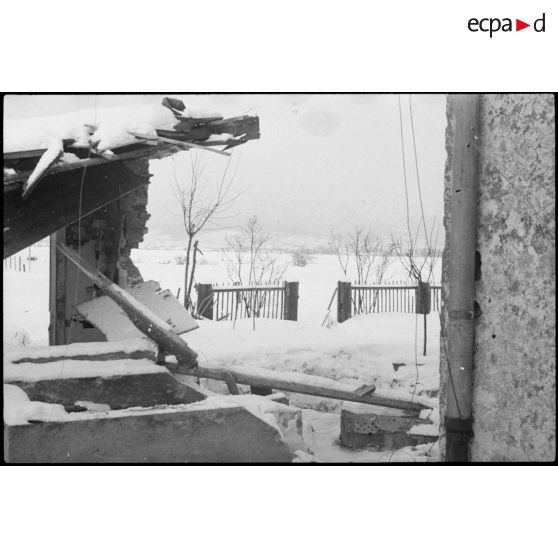 Bataille d'Alsace : La 4e DMM (Division marocaine de montagne) dans la région de Thann. [description provisoire]