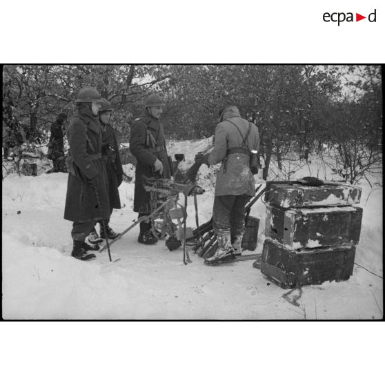 Bataille d'Alsace : La 4e DMM (Division marocaine de montagne) dans la région de Thann. [description provisoire]