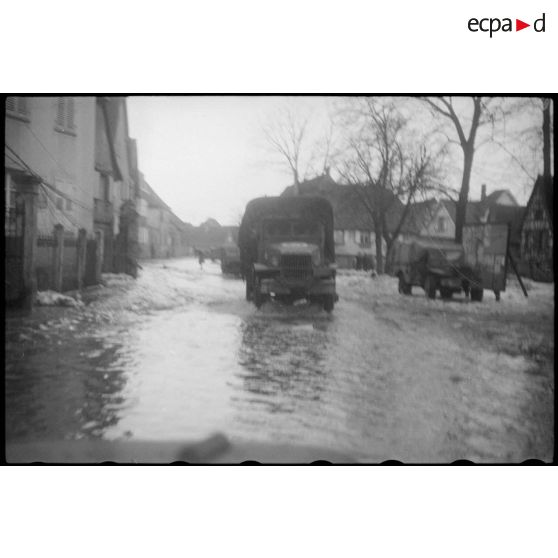 Inondation par suite du dégel. [description provisoire]