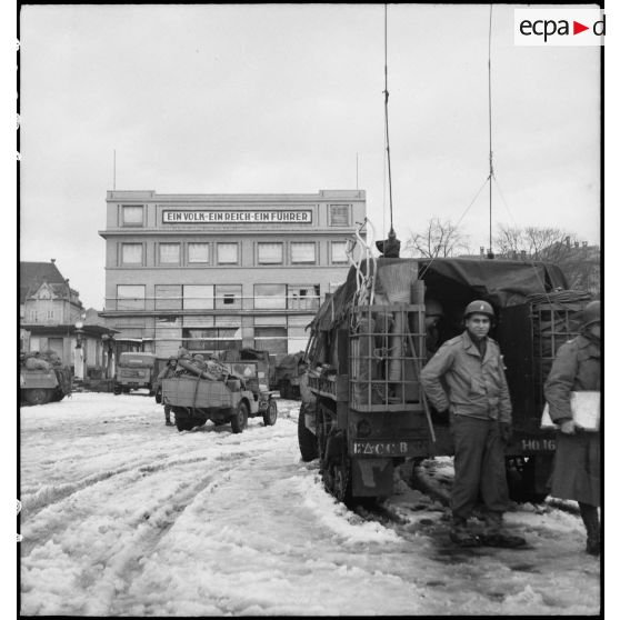 Unité américaine dans le secteur de Colmar. [description provisoire]