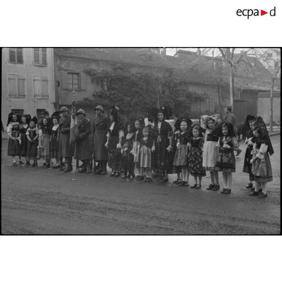 Bataille d'Alsace : Cérémonie célébrant la libération de Colmar. (7/13) [description provisoire]