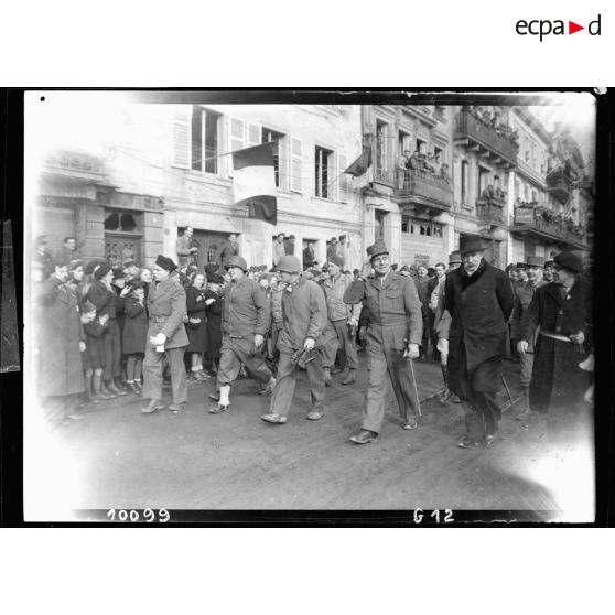 Bataille d'Alsace : Cérémonie célébrant la libération de Colmar. (8/13) [description provisoire]