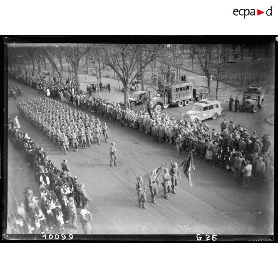 Bataille d'Alsace : Cérémonie célébrant la libération de Colmar. (8/13) [description provisoire]