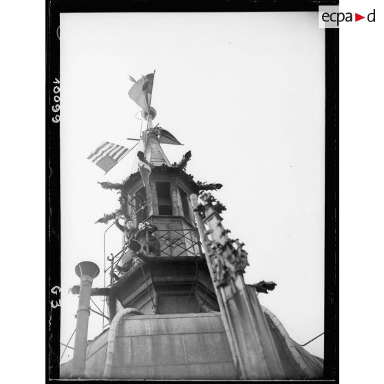 Bataille d'Alsace : Cérémonie célébrant la libération de Colmar. (8/13) [description provisoire]