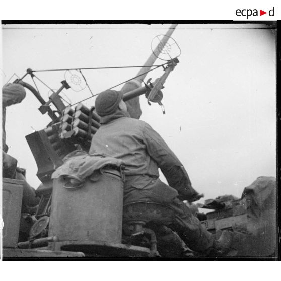 Bofors 40 mm 3e batterie de tir du 22e FTA [description provisoire]