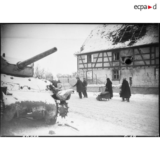 Offensive du CC 6 de la 5e DB dans le secteur de Jebsheim. [description provisoire]