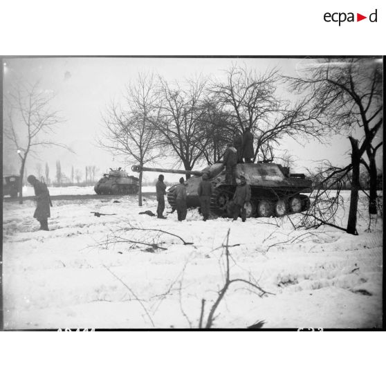 Offensive du CC 6 de la 5e DB dans le secteur de Jebsheim. [description provisoire]