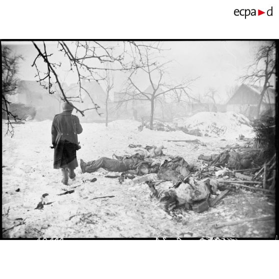 Offensive du CC 6 de la 5e DB dans le secteur de Jebsheim. [description provisoire]