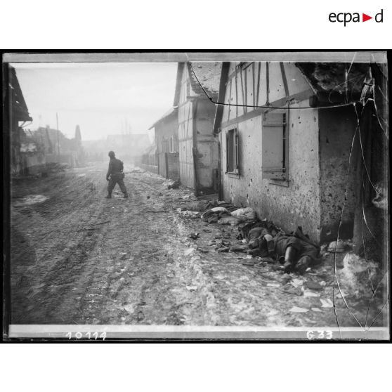 Offensive du CC 6 de la 5e DB dans le secteur de Jebsheim. [description provisoire]