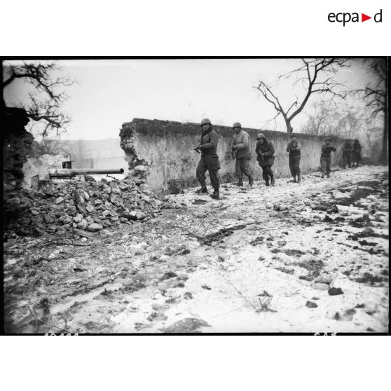 Offensive du CC 6 de la 5e DB dans le secteur de Jebsheim. [description provisoire]