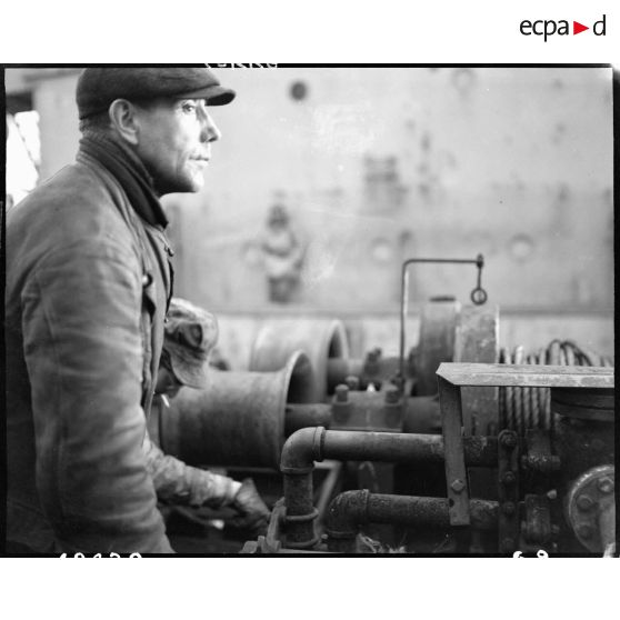 Liberty Ship arrivant au Havre. [description provisoire]